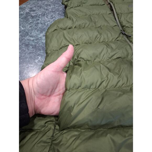 REI Co Op Vest Mens Large Army Green 650 Down Puffer Lightweight Outdoor Hiking - Picture 3 of 12